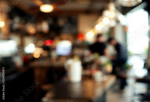 Wallpaper Mural abstract blur coffee shop cafe Torontodigital.ca