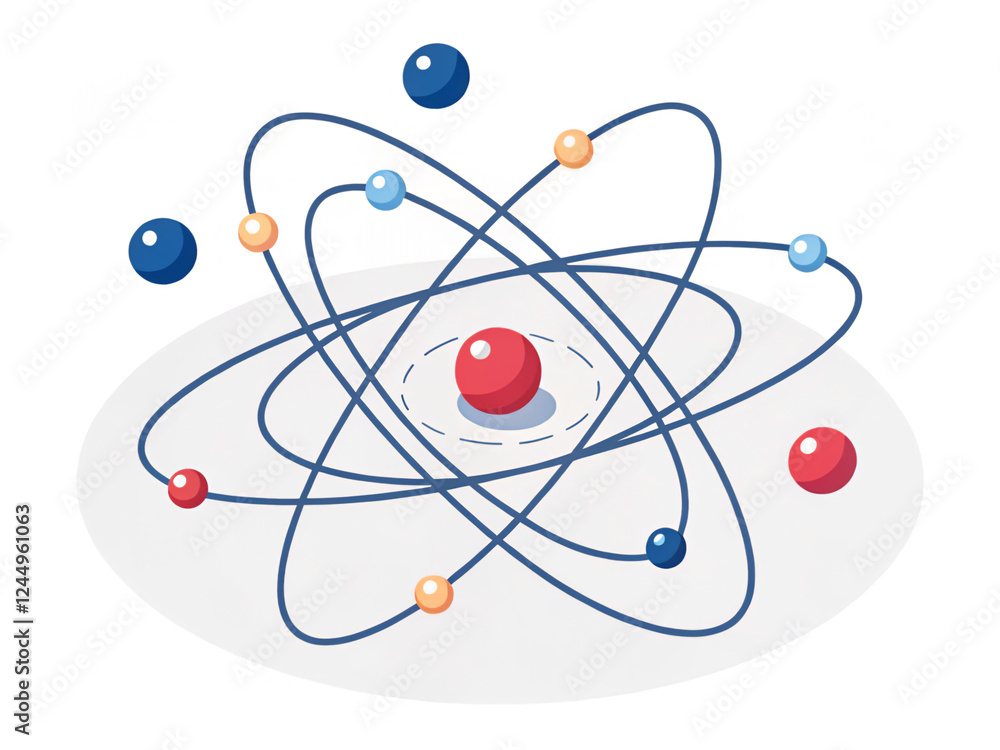 atom icon on white background atom icon on white background