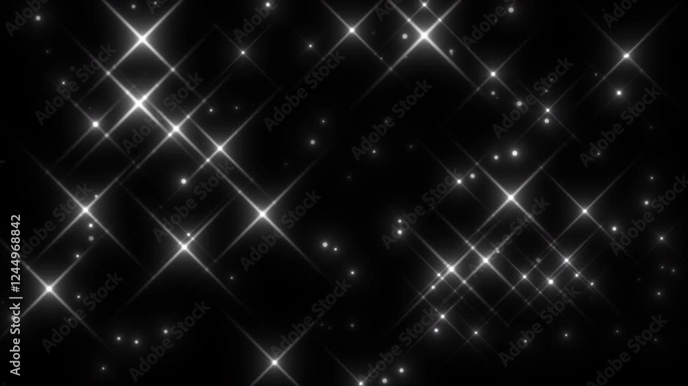 White sparkles camera flashes light, glowing lighting effect sparkle video animated background