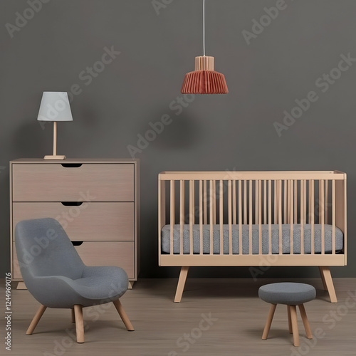 Modern Nursery Interior Des...