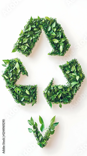 Recycle Symbol Formed by Gr...
