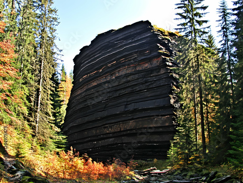 Layered Rock Formation Stan...