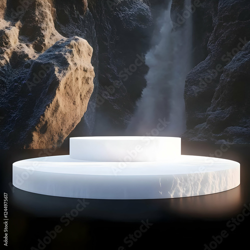 White Marble Podium Stands ...