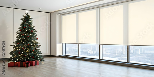 Decorated Christmas Tree St...