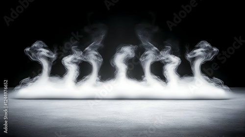 White Smoke Rising from a G...