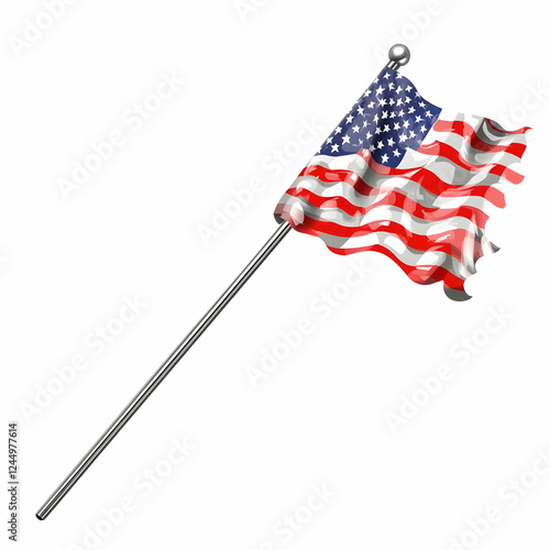 American Flag Waving Gently...
