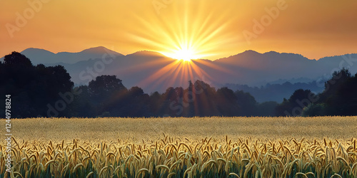 Golden Wheat Field Meets Ma...