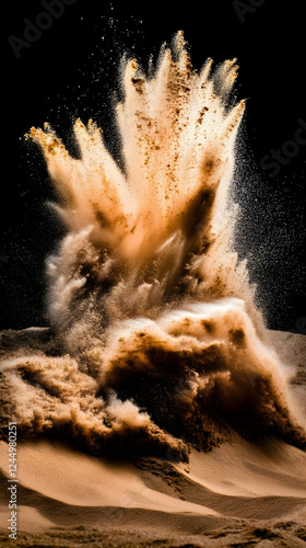 Sand Explosion Erupts Drama...