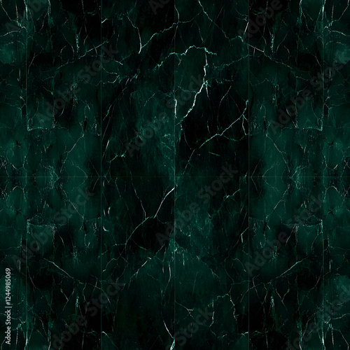 Dark Green Marble Texture B...