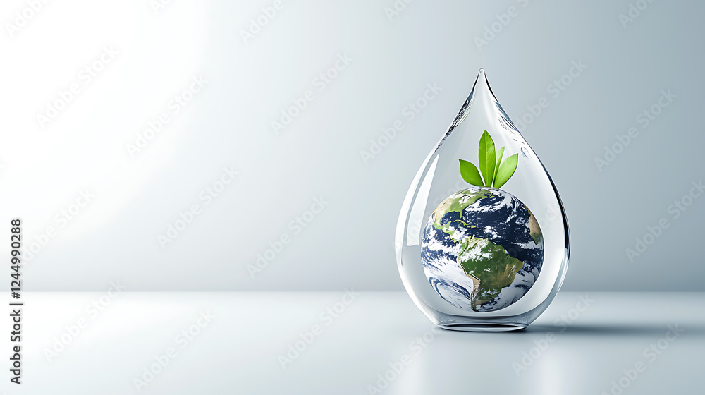 Fototapeta premium Sustainable living earth nature photography minimalist setting close-up environmental awareness