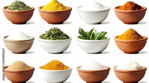 Twelve Small Bowls Filled w...