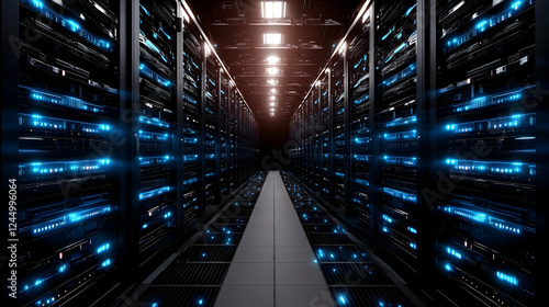 Server Room Houses Network ...