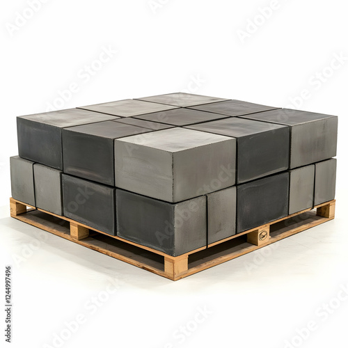 Gray Concrete Blocks Stacke...