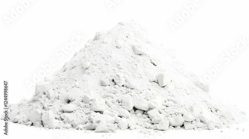 Pile of White Powder Forms ...