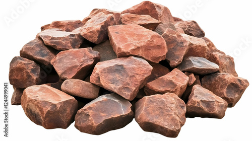 Pile of Reddish-Brown Rocks...