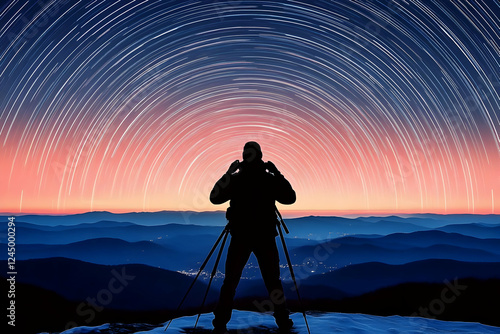Silhouette of a Photographe...