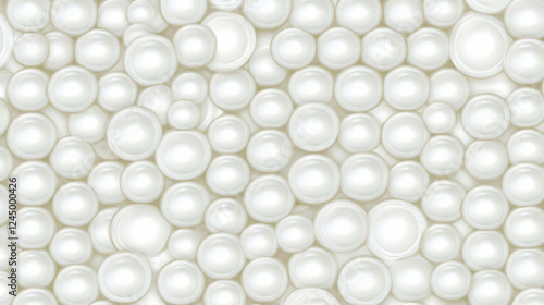 White 3D Spheres Seamlessly...