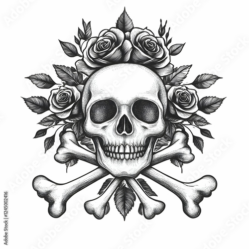 Detailed Skull Illustration...