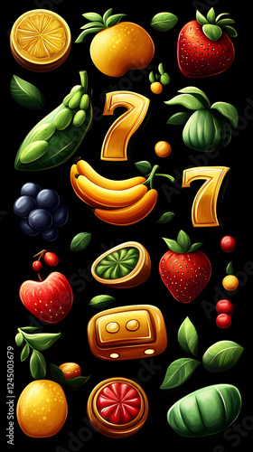 Assorted Fruits and Golden ...