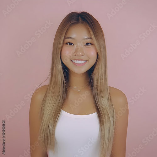 Young Woman Smiles Brightly...
