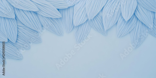 Soft Blue Petals Form a Dec...