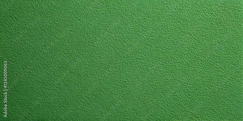 Fototapeta premium Green Leather Texture Background Shows Detailed Close-Up of Surface Grain and Pattern for Design Projects