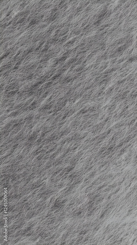 Close-up of Gray Fur Textur...