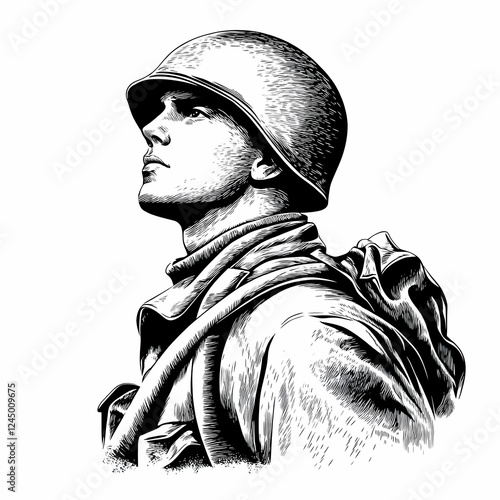 Detailed Ink Illustration: ...