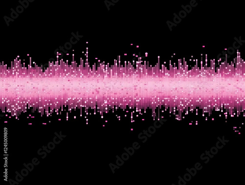 Pink Digital Soundwave Flow...