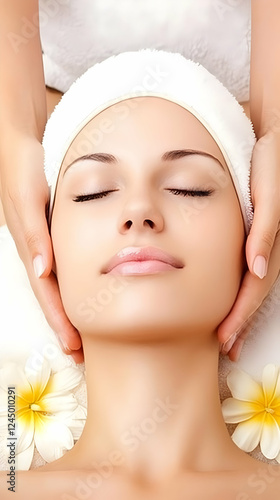 Woman Receives Relaxing Fac...