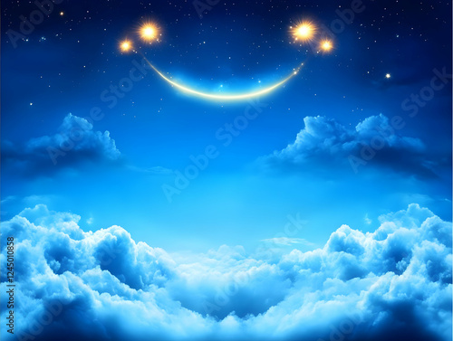 Crescent Moon and Stars Shi...