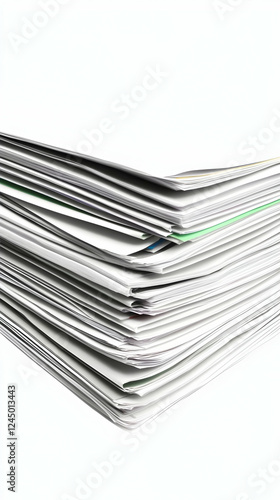Stack of Papers Sits Neatly...