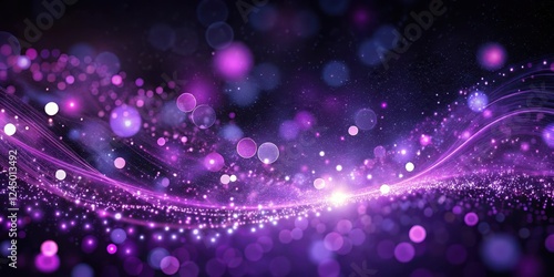 Swirling purple light dots against a dark background, night sky, mysterious,  night sky, mysterious