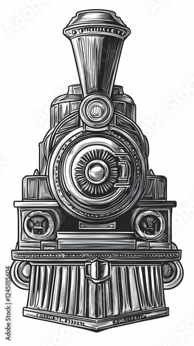 Vintage Steam Locomotive Il...