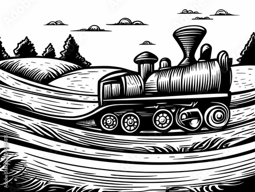 Vintage Steam Train Traveli...