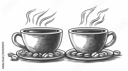 Two Steaming Cups of Coffee...