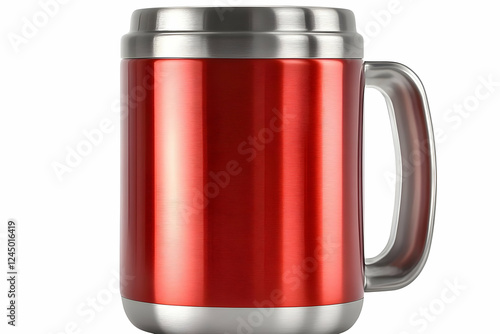 Red Insulated Mug with Meta...