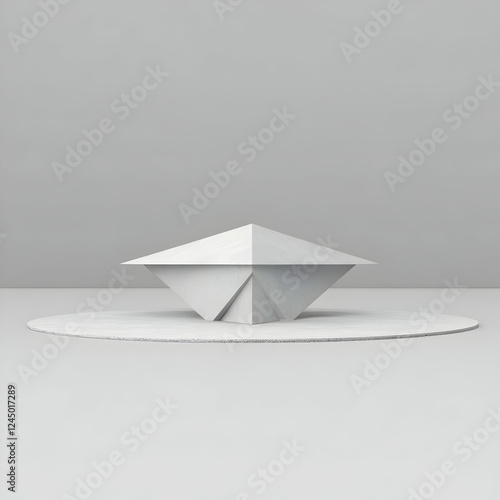 White Abstract Geometric Sh...