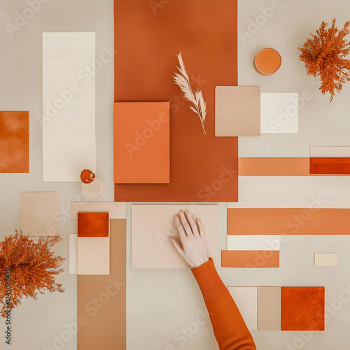 Hand Arranges Autumn-Toned ...