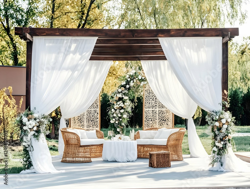 Outdoor Wedding Ceremony Se...