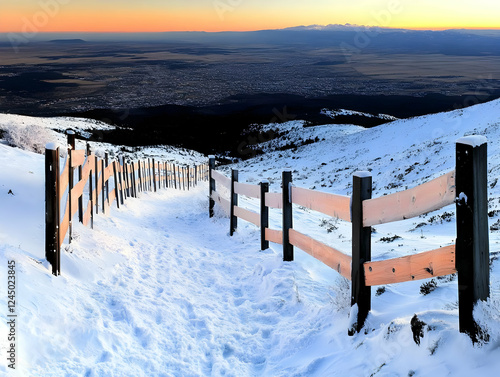 Snowy Mountain Path Follows...