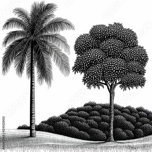 Tropical and Deciduous Tree...