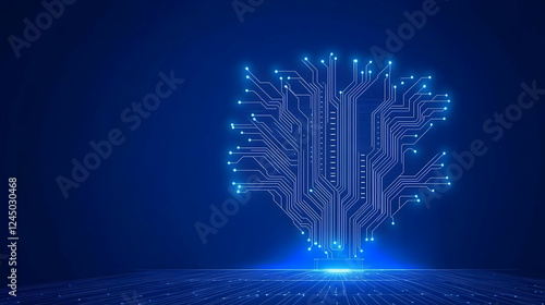 Glowing Circuit Board Tree ...