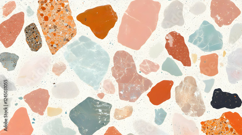 Terrazzo Texture Background...