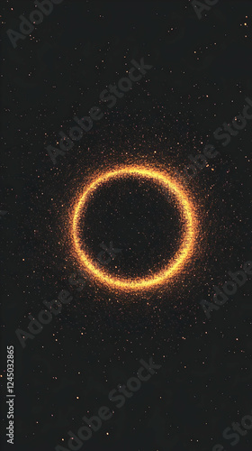 Glowing Ring in Space Dust ...