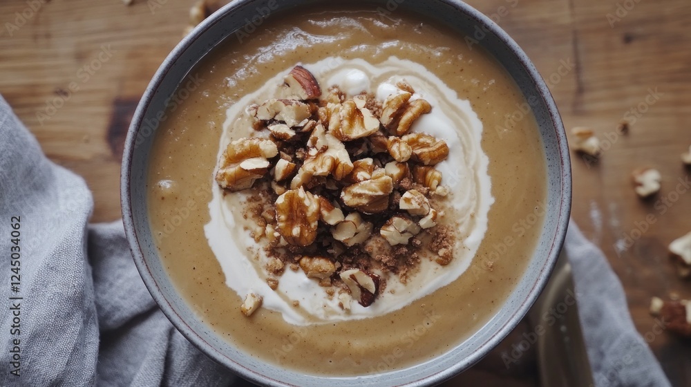 Creamy Autumn Butternut Squash Soup with Toasted Walnuts Creamy Autumn Butternut Squash Soup with Toasted Walnuts