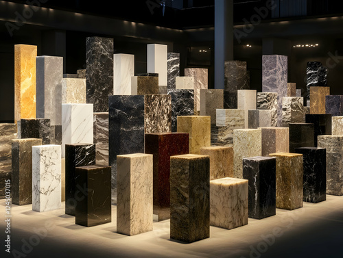 Variety of Marble Blocks Di...
