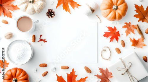 Autumn Flat Lay Composition...