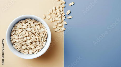 Rolled Oats in a Bowl Spill...