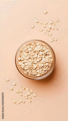Rolled Oats in a Glass Bowl...